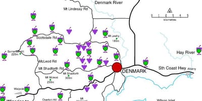 Mapa de dinamarca adegas 