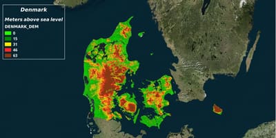 Mapa de dinamarca clima 